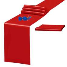 1pc Rose Gold Satin Table Runner, 30x275cm Long, Elegant Tablecloth For Weddings, Parties, Graduations, Engagements - Multicolor - View 11