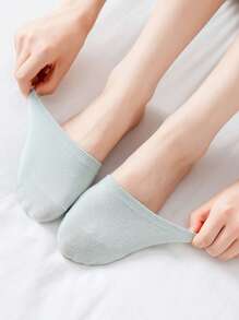 Damskie niewidoczne skarpetki z przodu na pół stopy, silikonowe antypoślizgowe niewidoczne skarpetki, pasujące do biznesu skarpetki na lato