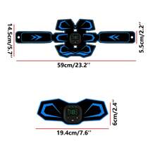 ABS Stimulator, Abdominal Toning Belt Trainer, Abs Workout Equipment, Ab Sport Exercise Belt For Men And Women, Fitness Belt, Powered Muscle Stimulator For Muscle Conditioning - Màu xanh lam - Xem 5