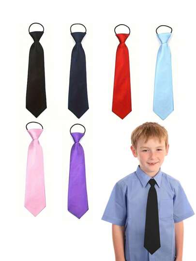Adjustable Tie For Kids - Suitable For School, Church, Recitals, Graduations, Weddings