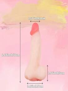 Dildo realista portátil 2 en 1 con piel del pene, testículos y bolsillo vaginal - Juguete sexual portátil unisex masturbador - Juguete sexual para adultos - Material TPE - Impermeable - Sin pilas 1 pieza