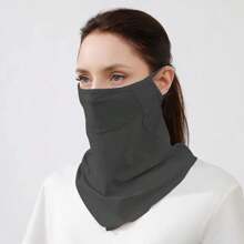 夏季防晒挂耳式面罩，透气冰丝颈套，适用于户外钓鱼、高尔夫、运动、骑行防风 - 彩色 - 查看 15