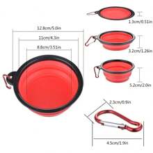 Multi-Functional Cat/Dog Lover Gift And Dog/Cat Mom Love Pet Foldable Silicone Bowl, Colorful Portable Design, For Dog Lover And Dog Mom Loves & Cat Lover And Cat Mom Loves, Safe , Easy To Store