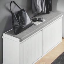 SoBuy Shoe Bench FSR98-XL-W - White - View 4