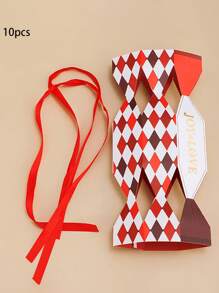 5pcs/10pcs Creative Gift Boxes With Colored Ribbons, Suitable For Weddings, Valentine's Day And New Year - Beautiful Celebration Packaging Gift Bags, For Mother's Day , Bridesmaid Gifts , Gratuation Gifts , Birthday Gifts,Wedding Gifts