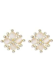 Boucles d'oreille clous élégantes et chics avec pierre en forme d'œil de chat minimaliste pour femmes, boucles d'oreilles polyvalentes et élégantes pour le bureau et le casual avec décor papillon