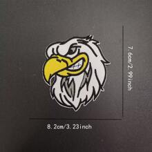 1pc Cartoon Embroidery Fabric Sticker, Eagle Micro Seal Sticker, Clothing Accessories DIY Patch Sticker, Can Be Sewn And Ironed