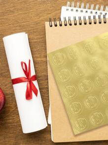 100Pcs Graduation Cap Design Embossed Stickers,Golden Self-Adhesive Congrats Grad Seals,Class Of 2025 Congrats Grad Decor,Gold Foil Graduation Labels,For Envelopes&Party Gift,Graduation Stickers,Graduation Party Supplies,Party Favor