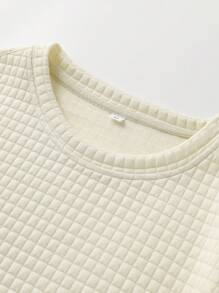 定制春夏男士运动套装，上传照片设计男友风格男士套装，针织提花格子面料，舒适弹力，松紧腰带口袋，个性化图形设计 - 添加您自己的照片（自拍/家人/情侣/宠物/朋友）进行定制印刷