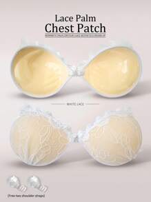 性感蕾丝花瓣文胸隐形无肩带硅胶丰胸带文胸女士 - 彩色 - 查看 15