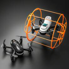 Juguete Drone S166 con dos baterías, con modo de trepar paredes/vuelo/rodar por el suelo, con múltiples modos de juego; anti-colisión, resistente a caídas, vuelo estable, modo sin cabeza, fácil de operar. Un divertido regalo de cumpleaños.