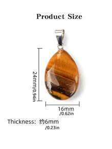 10pcs Thousand Flower Glaze Crystal Water Drop Pendant, Colorful Glass Decorations With Adjustable Necklace Cord And Storage Bag, Best Gift For DIY Necklace Jewelry Making