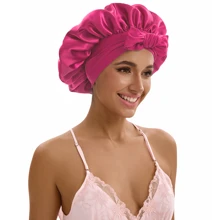 ZTZI 1件装高级缎面睡帽 - 超柔软透气,提升睡眠舒适度 - 双层衬里,系带牢固 - 完美适用于女士自然卷发,万圣节发型睡帽 - 多色 - 查看 3