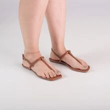 Flat Sandals - Camel - View 5