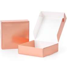 30 piezas Cajas de regalo de papel dorado rosa, cajas de cartón pequeñas, adecuadas para empaquetar chocolates, velas, jabones hechos a mano, favores, para fiestas o bodas, Día de San Valentín