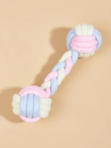 3色咀嚼玩具哑铃，简约实用多功能