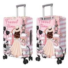 3-Pack Travel Luggage Cover Luggage Protector Anti-Scratch Luggage Cover Washable Luggage Cover Travel Luggage Cover Suitcase 18-32 Inch S+M+L (XL Not Included) - Cô gái xe đạp - Xem 2