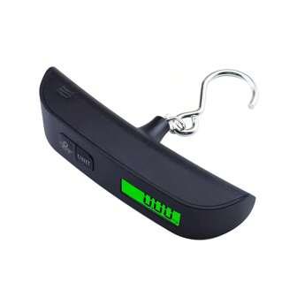 110 磅/50 千克便携式秤数字液晶显示电子行李挂式手提箱旅行称重行李袋重量平衡工具