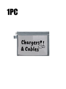 带数据线图案的网眼化妆包，红色气垫收纳便携式收纳包，化妆包，护肤包，旅行必需品，宿舍用品，婚礼新娘礼物，母亲礼物，生日礼物，送给朋友和老师的礼物，浴室收纳，珠宝收纳，唇油和化妆品收纳包，返校用品 - 彩色 - 查看 12