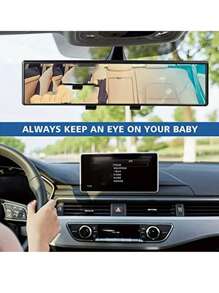 1pc High Definition Wide Angle Rearview Mirror - Anti-Glare, Easy Clip-On Installation, Suitable For SUVs And Trucks, Enhances Visibility For Safer Driving, Vehicle Safety Accessory