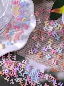美甲网红丝带炫彩蝴蝶结闪亮蝴蝶结树脂饰品配件diy手工创意材料 - 彩色 - 查看 5