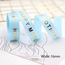5 Yards/Lot 16mm Size Mother's Day Ribbon Stain Stripes,Bow Cap Accessories Party Gift Wrap DIY Handmade