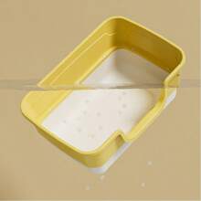 Extra große Katzenklo-Haube mit hohen Seitenwänden, spritzschutz, offener Oberseite, zweifarbig