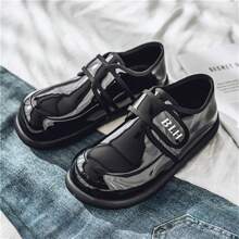 Popular Affordable Men's Wide Width Leather Shoes, Waterproof, Suitable For Weddings, Derby Shoes, Elegant Casual Loafers, Anti-Slip Rubber Monk Shoes