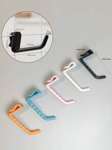 10pcs Plastic Hooks, Suitable For Metal Wire Mesh Panels, Grid Walls, Display Walls, Space-Saving Tool Storage Racks, Easy To Install, Reusable, Ideal For Home And Office Decor, Supermarkets, Jewelry Displays, Great For Birthday, Graduation, Home Decor, Back To School, Room Decor, And School Supplies - 10 Pcs - View 3