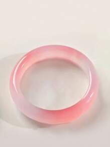 Farbverlauf-Armreif aus natürlichem Amethyst, rosafarbener Jade-Armreif, Pfirsichquarz-Armreif, minimalistische Mode-Schmuckkollektion für Frühling/Sommer, Schmuckgeschenk zum Valentinstag, für die beste Freundin, Freundin zum Geburtstag (mit Verpackung)