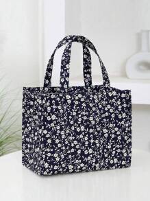 Thermal Insulated Lunch Bag New Fashionable Printed Nylon Fabric Tote Bag With Aluminum Foil Insulation Layer And Zipper Seal,PortableSchool Lunch Box Multifunctional Lunch Box,Perfect For Work Commuting And Lunch Packing - Multicolor - View 3