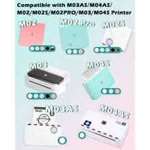 Color Text Transparent Thermal Paper, Rose Red/Lake Green/Nave Blue Text, Sticker Paper 50mm, Compatible With Phomemo M02/M02S/M02 PRO/M04S/M04AS Mini Thermal Printer, Black/Color Text