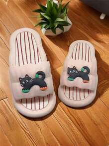 Cartoon Fairy Style Sweet Slippers For Women, Thick Sole Anti-Slip, Versatile Indoor Outdoor Sandals - Pink - View 3