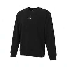 Jordan Men's AS DF SPRT CSVR FLC PO CRE Pullover Sweatshirt / Sweatshirt, Knitted Hooded Sweatshirt FV8625-010 - Black - View 1