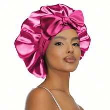1 件女士帽子弹性带风格丝绸光滑彩色丁字发缎帽子休闲家居日常护发帽子家居浴室装饰秋季装饰返校 - 彩色 - 查看 13