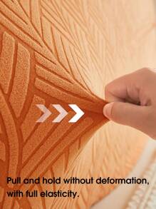 1 husă de pat Jacquard Geometry, husă de protecție pentru tăblia de pat elastică în culoare solidă, husă de pat moale și confortabilă, elasticitate ridicată, ușor de instalat, husă universală pentru noptieră pentru toate anotimpurile