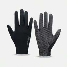1 Pair Unisex Thin Cycling Gloves, Touchscreen Friendly, Non-Slip Palm, UV Protection, Suitable For Outdoor Sports Riding Driving In Spring, Summer, Autumn