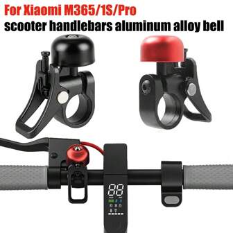 Campana de manillar de aleación de aluminio compatible con Xiaomi M365/1S/Pro Scooter eléctrico, accesorio de campana de bicicleta clara y ruidosa