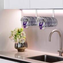 Organizador de tapa de vaso, organizadores de tapas que ahorran espacio interior del gabinete, soporte de papel toalla negro bajo el gabinete, organizadores y almacenamiento de cocina para el hogar