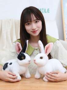 1pc 16-30cm Kawaii Squatting & Standing Rabbit Plush Toys Lovely Simulation Rabbit Dolls Stuffed Soft Animal Doll For Kids Girls Birthday Gift