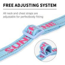 Harnais pour chien à sangle réglable avec lettrage à la mode - Anti-étouffement, Anti-Fuite, Boucle à dégagement rapide, Conception sans tension - Idéal pour la course et la marche, Harnais adapté aux petits, moyens et grands chiens - Multicolore - Voir 10