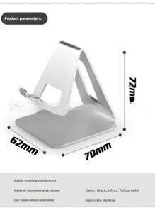 1 创意金属铁质手机支架，便携式手机支架，透明桌面手机支架，兼容安卓智能手机、平板电脑、桌面配件、家庭办公配件，适合居家和学校返校使用 - 黑色 - 查看 9