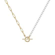 1 Pc Stainless Steel Gold Plated Flat Snake Bone Chain Necklace For Women, Bohemian Style Jewelry, Suitable For Holiday Gifts