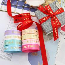 5 Yards/Lot 16mm Size Mother's Day Ribbon Stain Stripes,Bow Cap Accessories Party Gift Wrap DIY Handmade