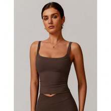 Women's Solid Wireless Sports Bra, Quick Drying Breathable Comfortable Sports Vest, Ladies Sportswear For Indoor Outdoor Wear