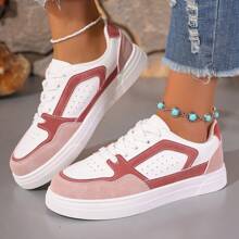 Zapatillas blancas transpirables para mujer, zapatos para primavera, modelo nuevo 2025, zapatos planos versátiles para mujer deportivos, de ocio y casual
