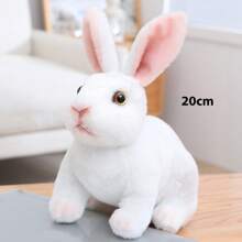 1pc 16-30cm Kawaii Squatting & Standing Rabbit Plush Toys Lovely Simulation Rabbit Dolls Stuffed Soft Animal Doll For Kids Girls Birthday Gift