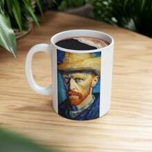 Vincent Van Gogh Mug, Coffee Mug, Tea Cup, Van Gogh Gift, Art Mug, Art Gift, 11oz Mug11oz Ceramic Coffee Mug - Valentine's Day, Birthday,Woman's Day Gift, Easter Day Gift Idea For Dad Mom Friends Girlfriend Boyfriend - 預設 - 查看 11