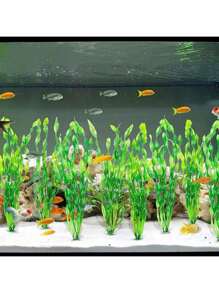 1/5/10 件人造水生植物水族箱植物玻璃容器鱼缸装饰品装饰植物用于装饰鱼缸 - 彩色 - 查看 3