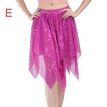 Shimmering Dance Skirt Set - Ideal For Belly Dance & Latin Practice/Performance Attire Fall Clothes For Women - Multicolor - View 7